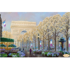 Схема для вишивання бісером. Осінній Париж.