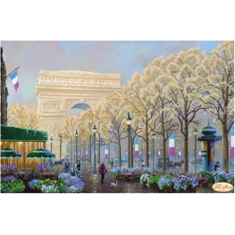 Схема для вишивання бісером. Осінній Париж. Схема для вишивання бісером. Осінній Париж.