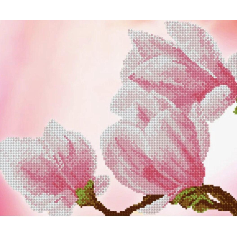 Схема для вишивання бісером. Чарівність магнолії 2