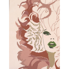 Схема для вишивання бісером. Зелено-очі літо.