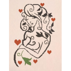 Схема для вишивання бісером. Вагітність.