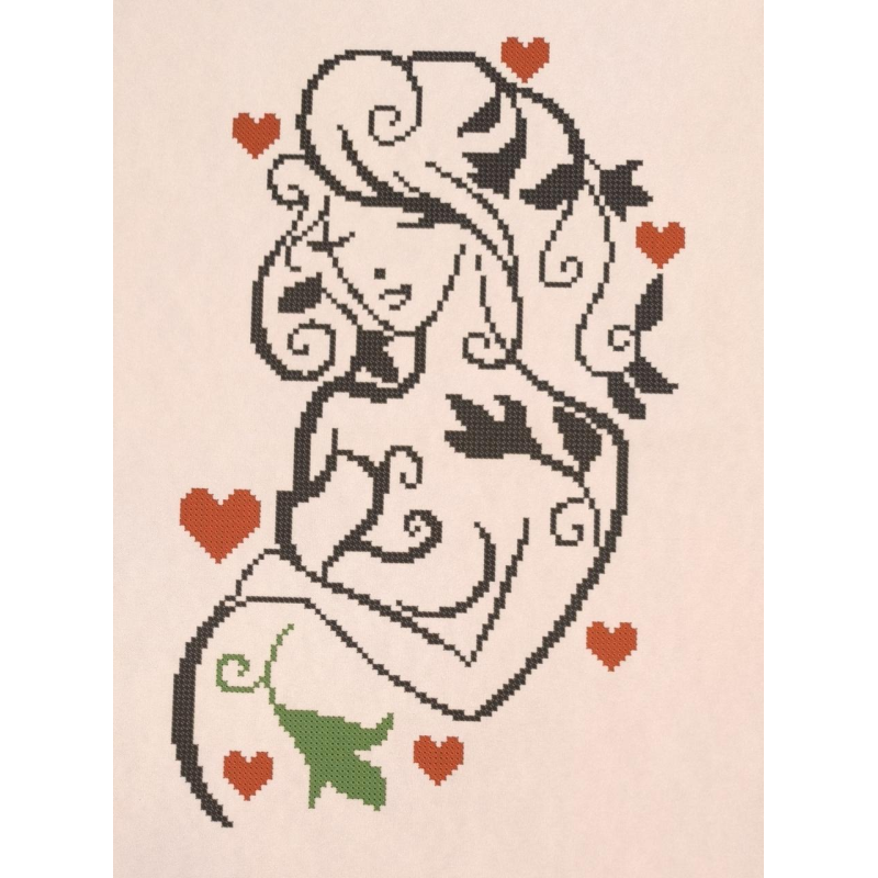 Схема для вишивання бісером. Вагітність.