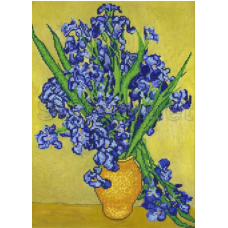 Схема для вишивання бісером. Іриси Ван Гог.