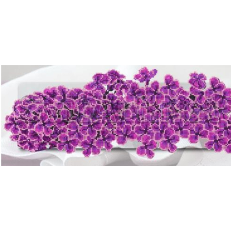 Схема для вишивання бісером. Бузок.