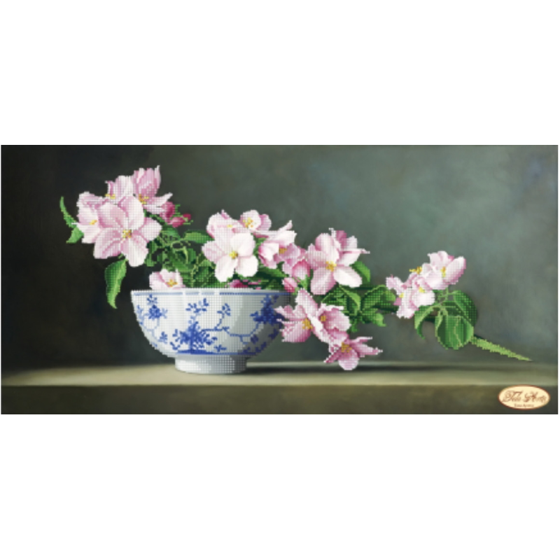 Схема для вишивання бісером. Романтичний тюльпан.