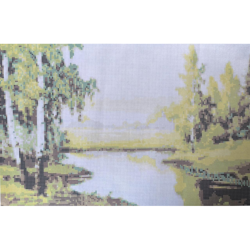 Схема для вишивання бісером. Берези.