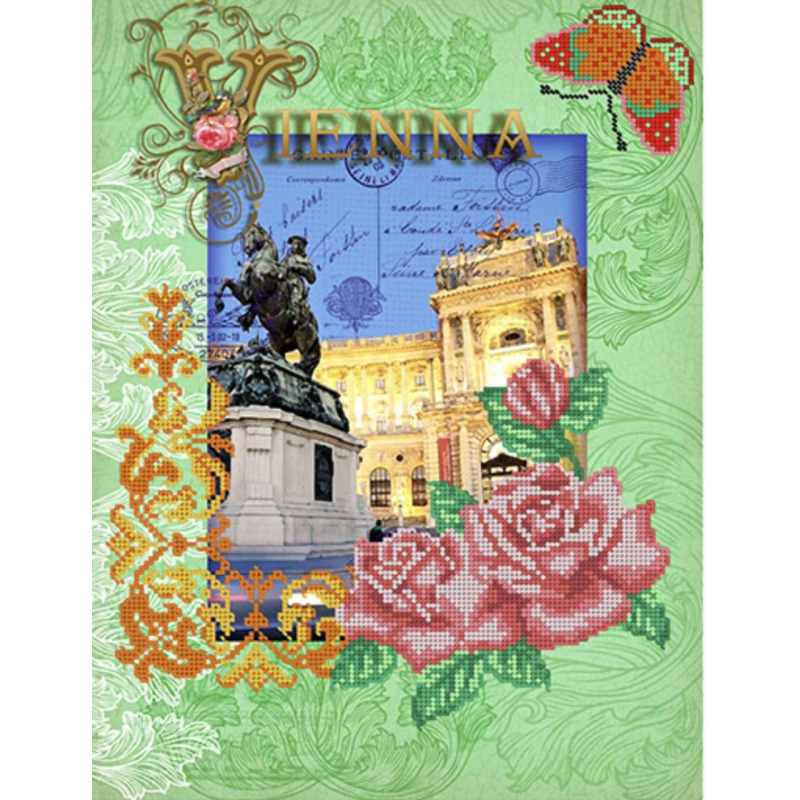 Схема для вишивання бісером. Венна.