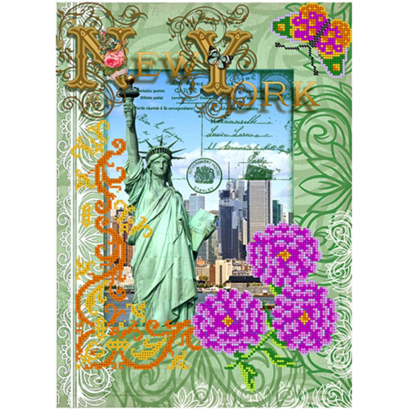 Схема для вишивання бісером. Нью-Йорк. Схема для вишивання бісером. Нью-Йорк.