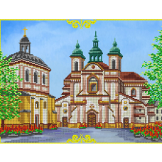 Схема для вишивання бісером. Костел.