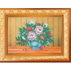 Схема для вишивання бісером. Квіткова композиція.