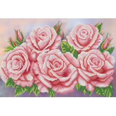 Схема для вишивання бісером. Рожевий аромат.