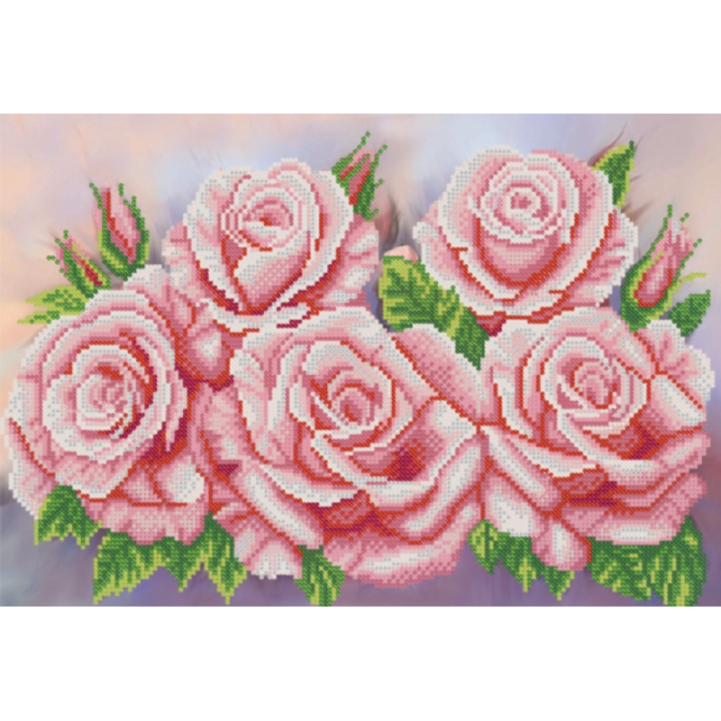 Схема для вишивання бісером. Рожевий аромат. Схема для вишивання бісером. Рожевий аромат.