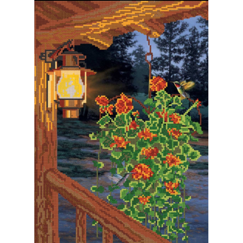 Схема для вишивання бісером. Вечер.