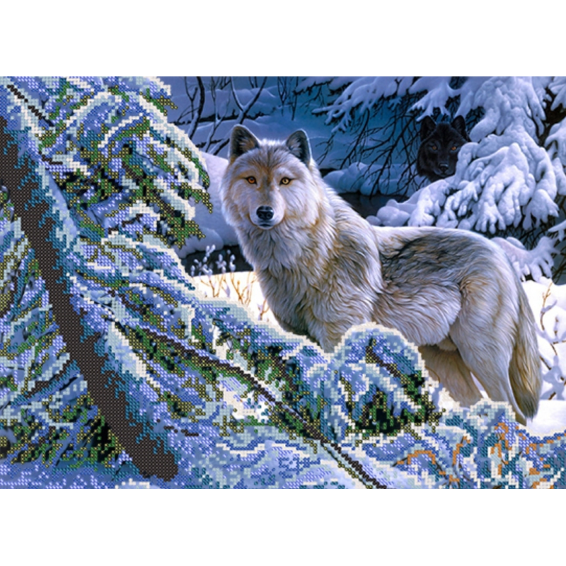 Схема для вишивання бісером. Пушок на даху.