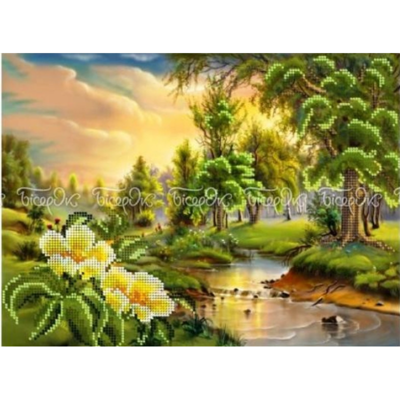 Схема для вишивання бісером. Світанок.