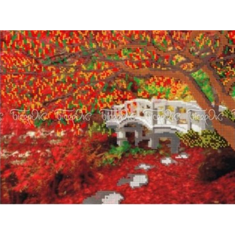 Схема для вишивання бісером. Осінь Схема для вишивання бісером. Осінь