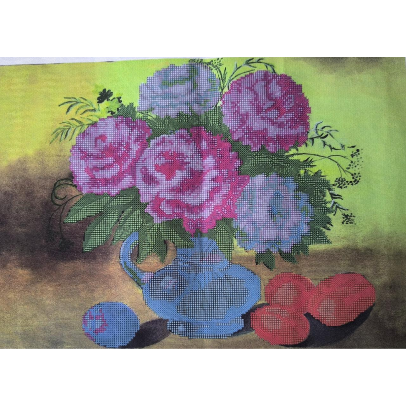 Схема для вишивання бісером. Пионы. Схема для вишивання бісером. Пионы.