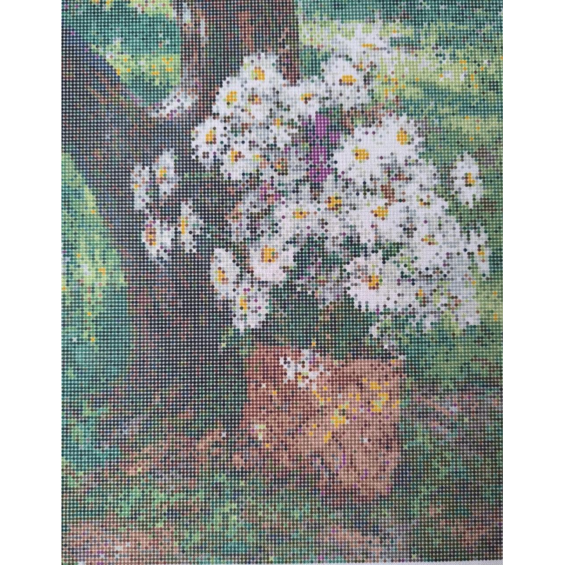 Схема для вишивання бісером. Ромашки. Схема для вишивання бісером. Ромашки.