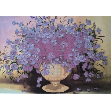 Схема для вишивання бісером. Васильки.