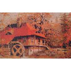 Схема для вишивання бісером. Млин.