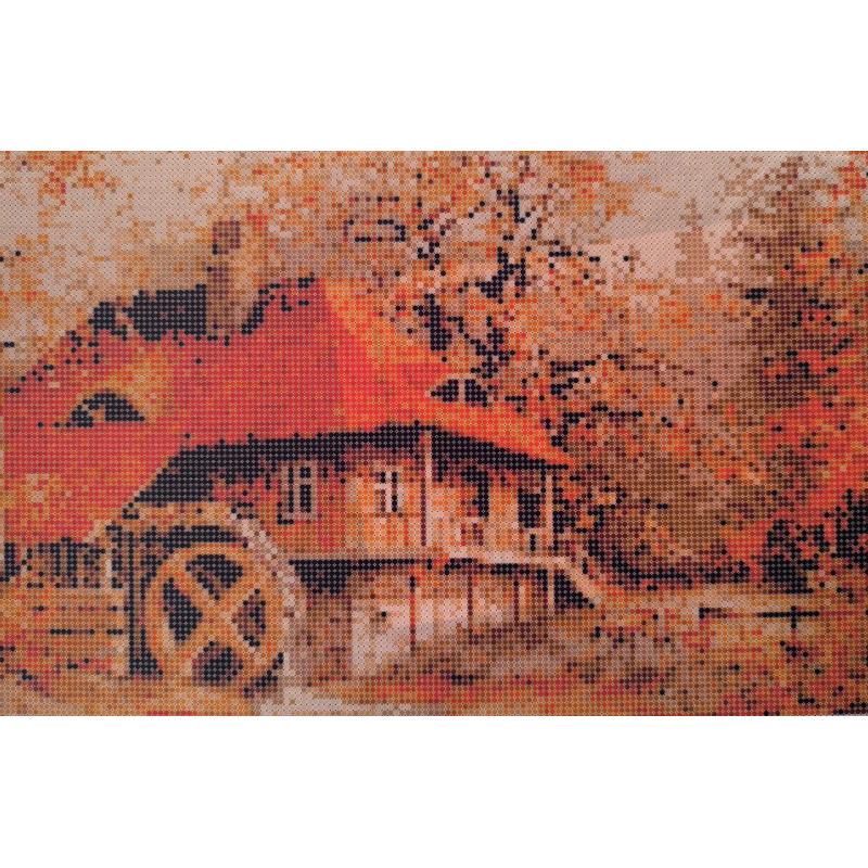 Схема для вишивання бісером. Млин.