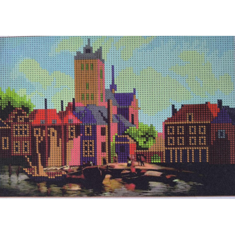 Схема для вишивання бісером. Маленька гавань.