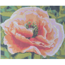 Схема для вишивання бісером. Мак.