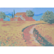 Схема для вишивання бісером. Дорога в степи.