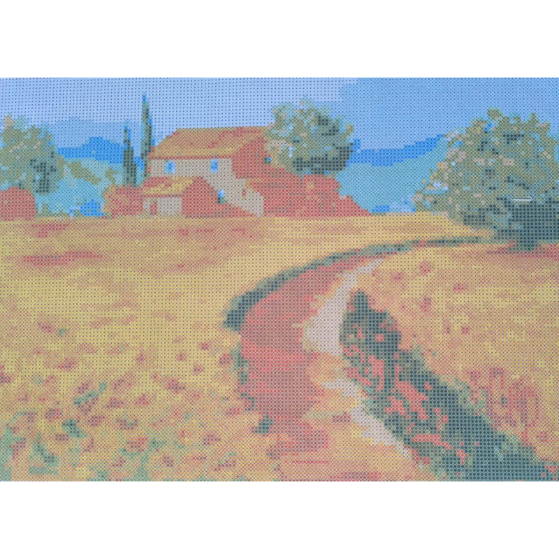 Схема для вишивання бісером. Дорога в степи.