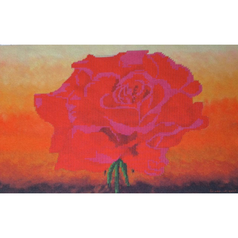 Схема для вишивання бісером. Троянда.