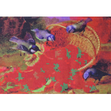 Схема для вишивання бісером. Полуниця.