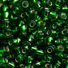Бісер блискучий, глянсовий, зелений 10 г, No10