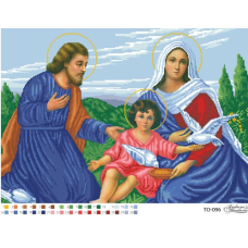 Схема для вишивання бісером. Свята родина.