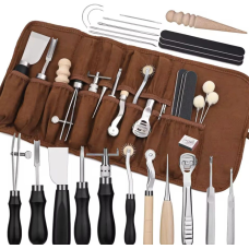 Набір для шкіряної справи в чохлі.