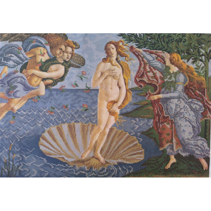 Схема для вишивання бісером. Народження Венери. Схема для вишивання бісером. Народження Венери.