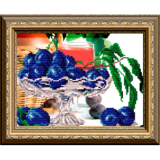 Схема для вишивання бісером. Сливи встоїлися