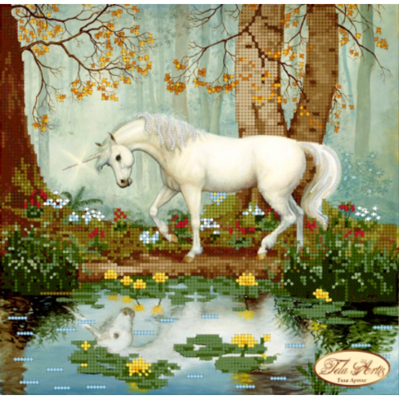 Схема для вишивання бісером. Єдиноріг. Схема для вишивання бісером. Єдиноріг.