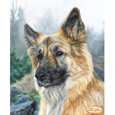 Схема для вишивання бісером. Овчарка