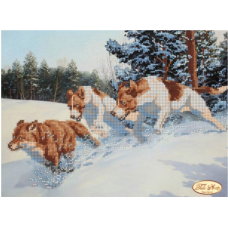 Схема для вишивання бісером. Погоня