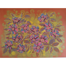 Схема для вишивання бісером. Дика роза.