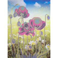 Схема для вишивання бісером. Яскравий колір.