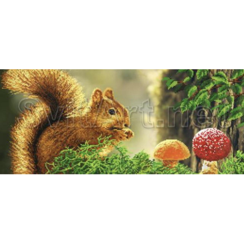 Схема для вишивання бісером. Белка. Схема для вишивання бісером. Белка.