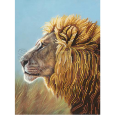 Схема для вишивання бісером. Лев