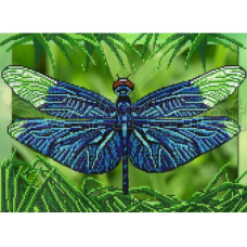 Схема для вишивання бісером. Стрикоза