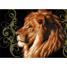 Схема для вишивання бісером. Лев