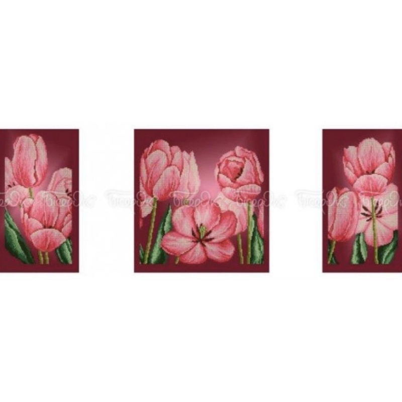 Схема для вишивання бісером. Триптих . Тюльпан. Схема для вишивання бісером. Триптих . Тюльпан.