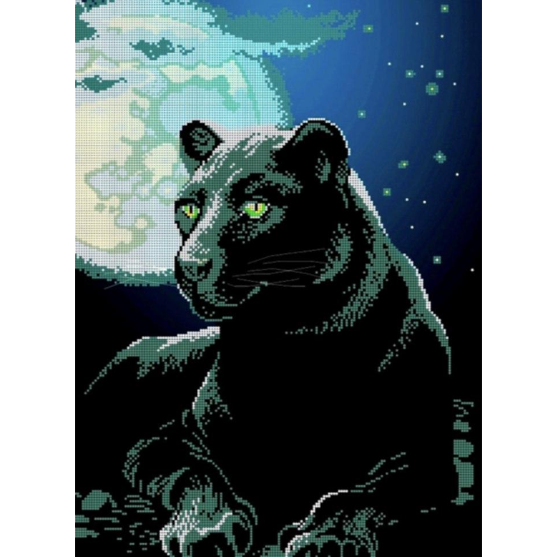 Схема для вишивання бісером. Багира.