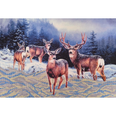 Схема для вишивання бісером. Засніжені простори.