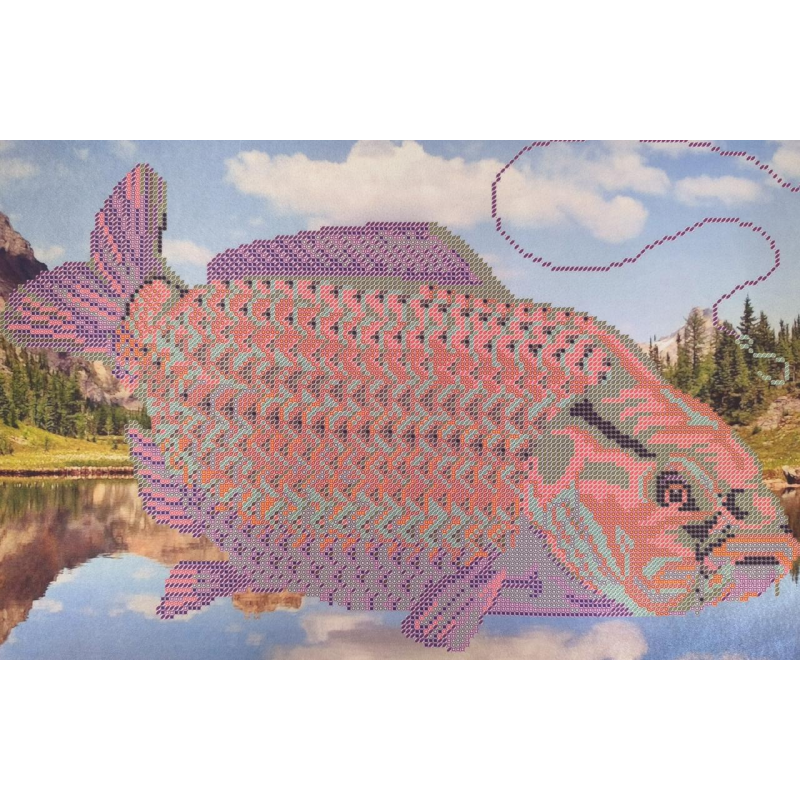 Схема для вишивання бісером. Риболовля.