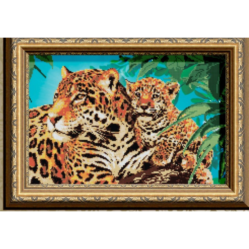 Схема для вишивання бісером. Ягуари.
